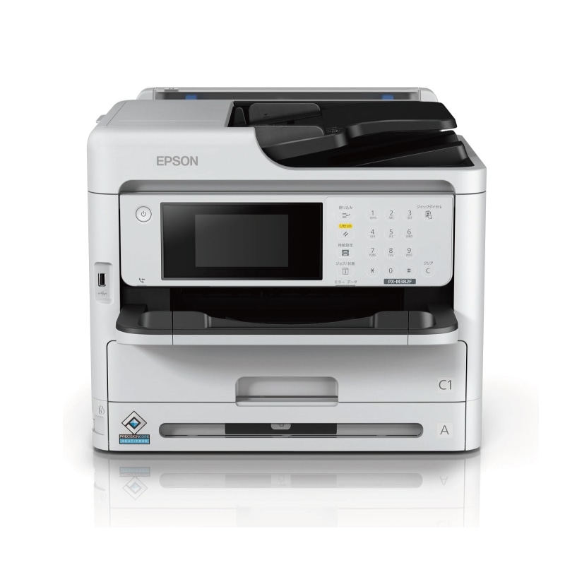 エプソン A4対応 モノクロインクジェットプリンター PX-M382F 高耐久 低ランニングコスト