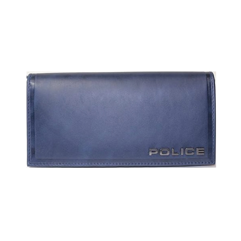 ポリス エッジ 長財布 PA-58001 ネイビー POLICE ポリス EDGE 長財布 ラウンドファスナー 本革 ネイビー PA