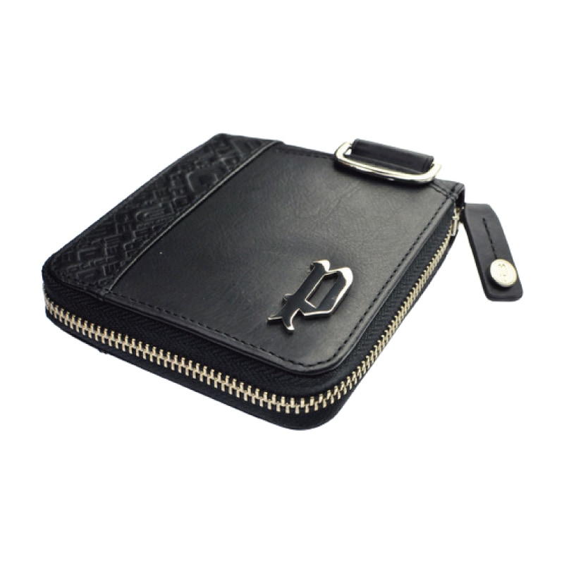 POLICE ポリス 二つ折り財布 ラウンドファスナー ヌメ革 ブラック PA-56102-10 メンズ ブランド財布 POLICE ポリス 二つ折り財布 ラウンドファスナー ヌメ革 ブラック PA