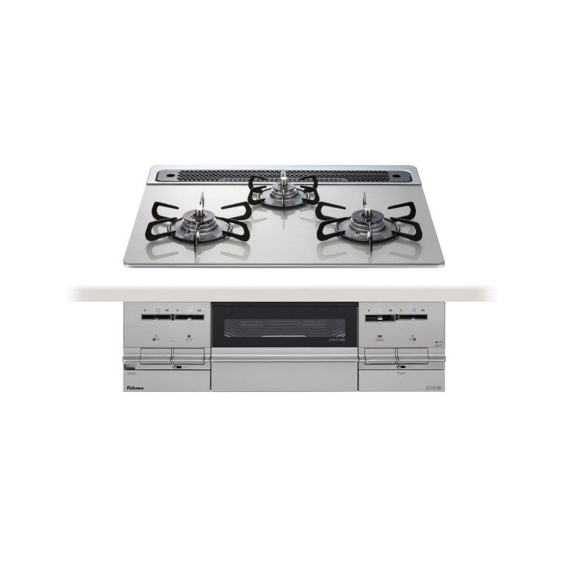 【都市ガス用】 パロマ Brillio α ブリリオアルファ ビルトインコンロ 幅60cm PD-733WS-60GH-13A