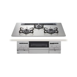 【都市ガス用】 パロマ Brillio α ビルトインガスコンロ シャインシルバー PD-733WS-75GH-13A