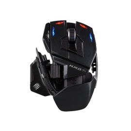 Mad Catz M.M.O. 7+ ゲーミングマウス 有線・無線両対応 高精度 21ボタン MM10NHINBL000-0J