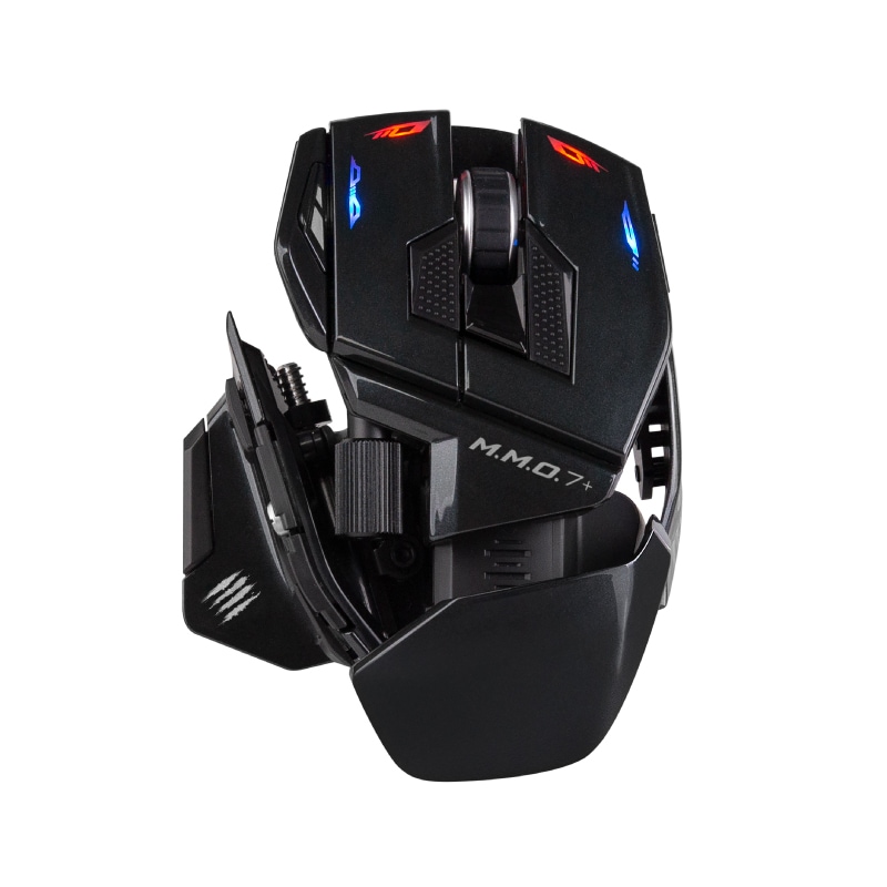 Mad Catz M.M.O. 7+ ゲーミングマウス 有線・無線両対応 高精度 21ボタン MM10NHINBL000-0J
