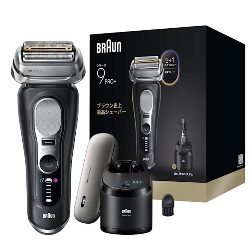 BRAUN 電気シェーバー Series 9 Pro+ 9670cc 6in1アルコール洗浄システム搭載