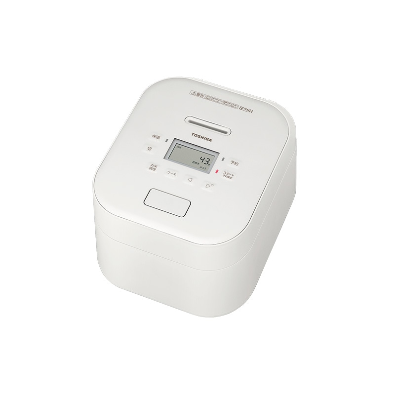 東芝 圧力IHジャー炊飯器 RC-10FPX(W) ミルキーホワイト 備長炭ダイヤモンド釜 5.5合