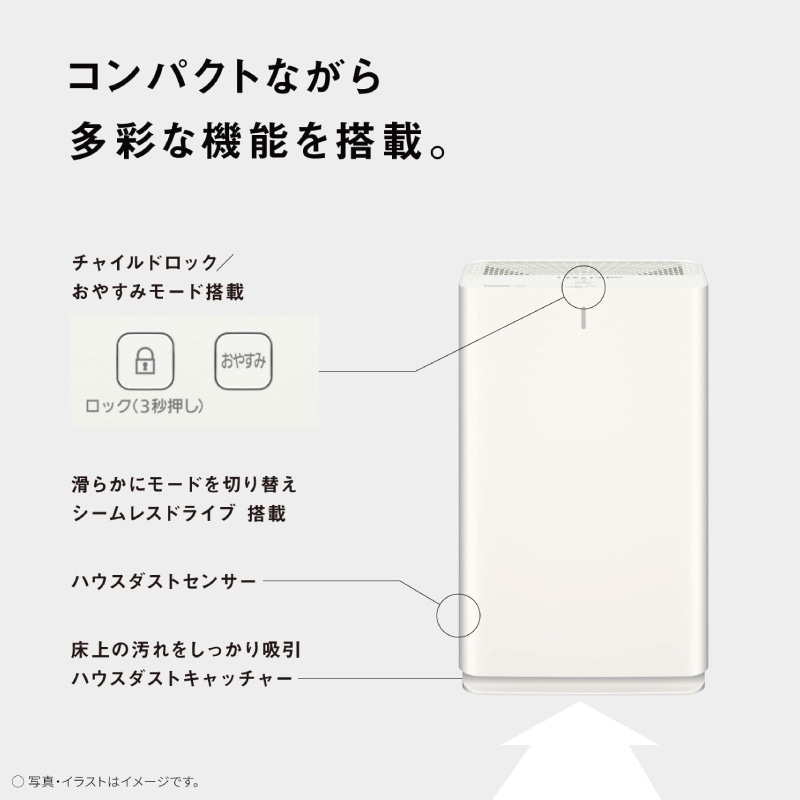 F-PX60C-W パナソニック 空気清浄機 27畳 ナノイーX搭載 HEPA
