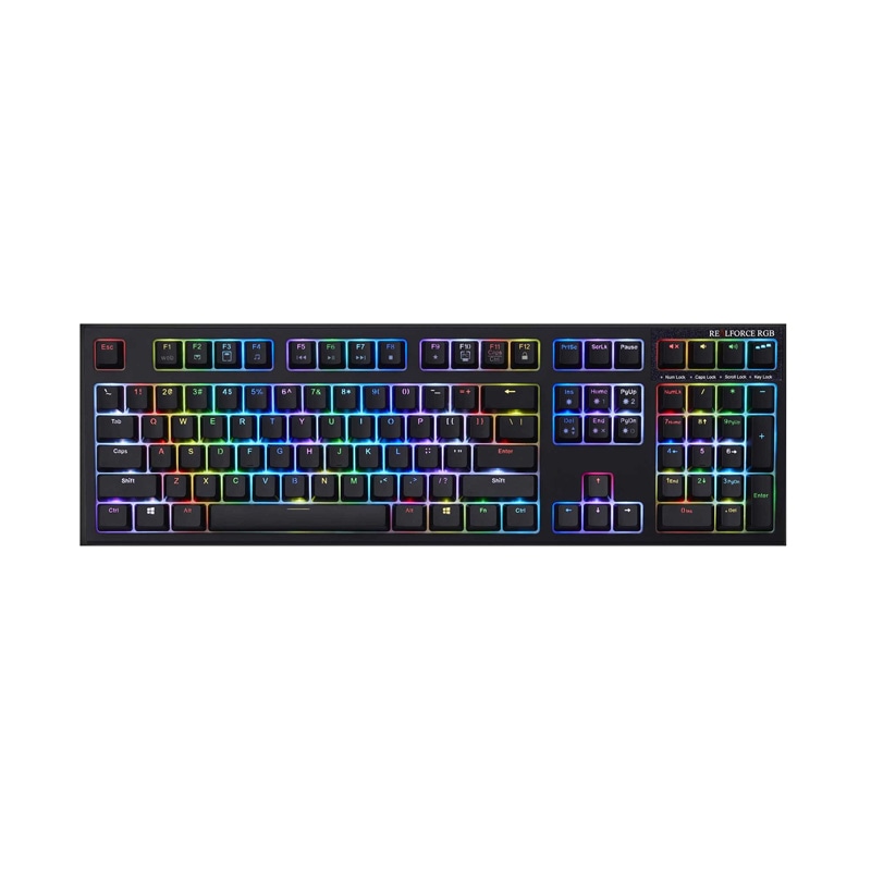 REALFORCE R2A-US4G-BK ゲーミングキーボード 静電容量無接点方式 RGB APC機能搭載 US配列