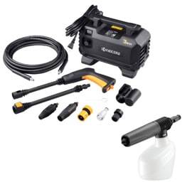 KYOCERA 京セラ 高圧洗浄機 AJPN-1220 + 泡ノズル（タンク容量500ml）セット
