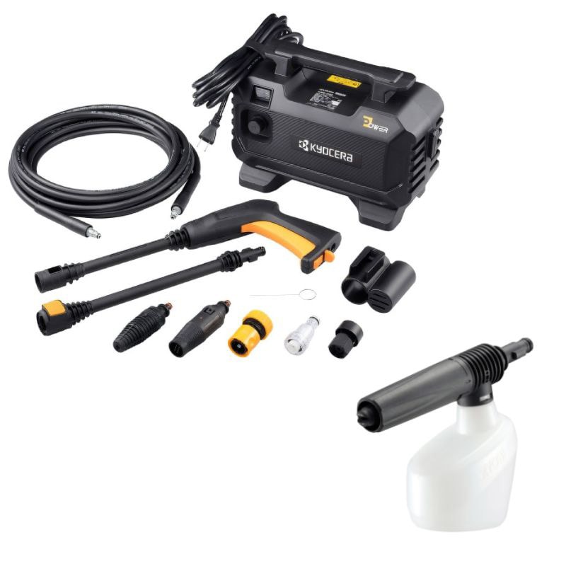 KYOCERA 京セラ 高圧洗浄機 AJPN-1220 + 泡ノズル（タンク容量500ml