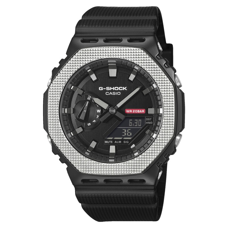 CASIO カシオ G-SHOCK GM-2100BM-1AJF メタルカバード ブラックIP 八角形ベゼル 耐衝撃構造 20気圧防水