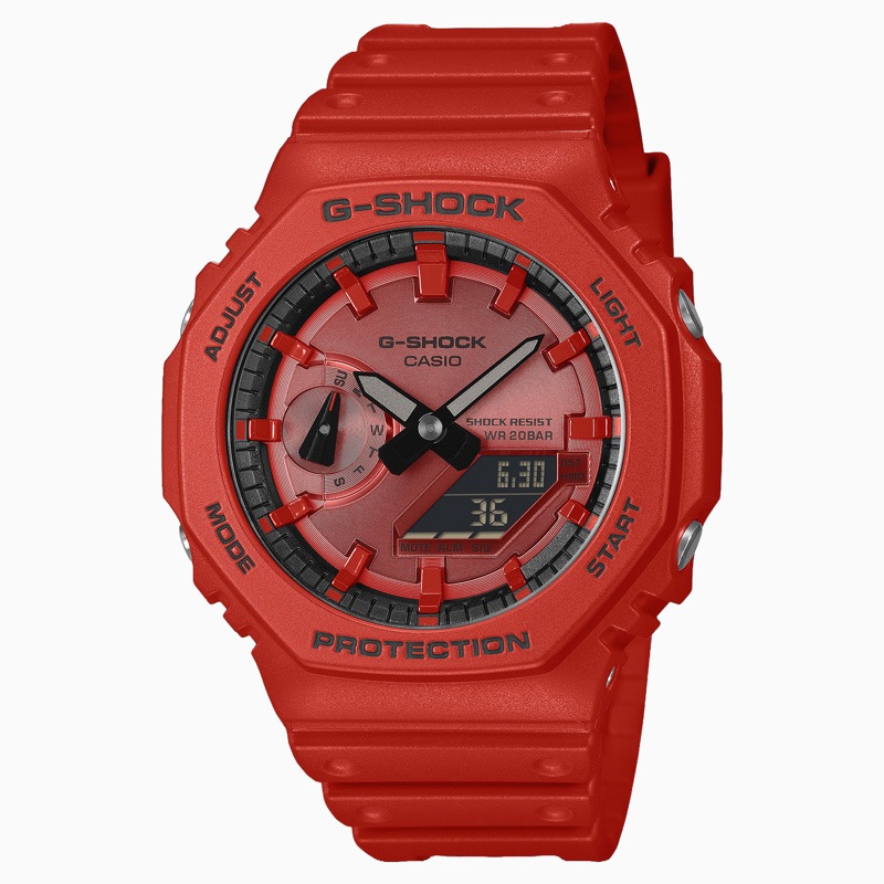 CASIO カシオ G-SHOCK GA-2100RRB-4AJF アイコニックレッドシリーズ デジタルアナログ腕時計