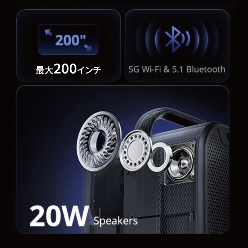 ETOE Seal Pro プロジェクター A1363 GoogleTV 1080P 1000ANSI