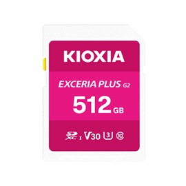 KIOXIA キオクシア EXCERIA PLUS G2 SDXC UHS-I メモリカード 512GB KSDH-B512G 高速4K撮影対応モデル