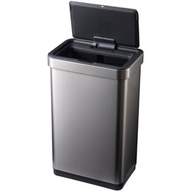 EKO イーケーオー 自動開閉 センサーゴミ箱 70L ステンレス 大容量 シルバー EK9578-70L-MMT
