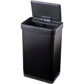 EKO イーケーオー 自動開閉 センサーゴミ箱 50L ステンレス ブラック 大容量 EK9578-50L-MBS