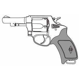 マルシン工業 ポリスリボルバー 77ミリ銃身（3インチ） マットブラック エアガン
