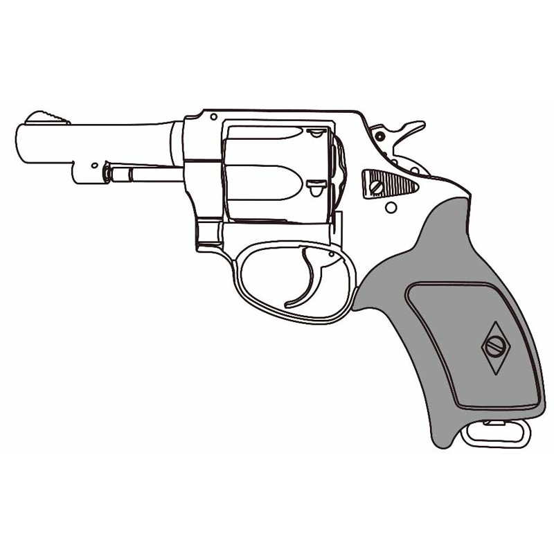 マルシン工業 ポリスリボルバー 77ミリ銃身（3インチ） マットブラック エアガン