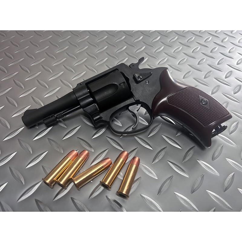 マルシン工業 ポリスリボルバー 77ミリ銃身（3インチ） ブラックヘビーウエイト エアガン