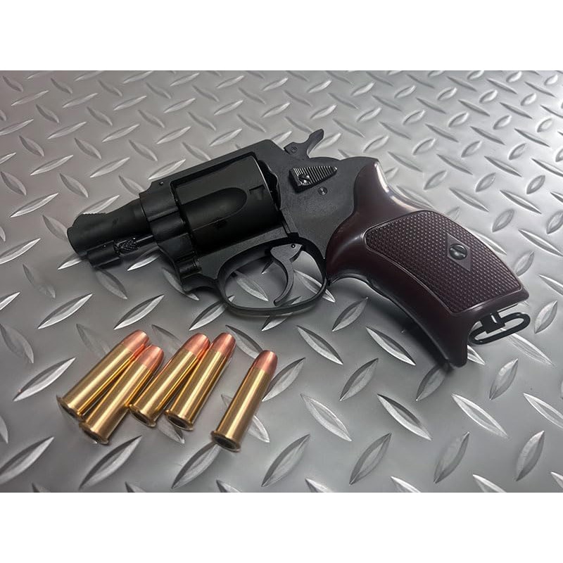 マルシン工業ポリスリボルバー 51ミリ銃身（2インチ） ブラックヘビーウエイト エアガン