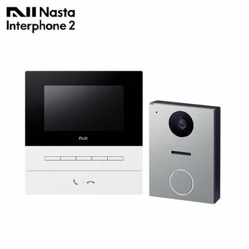 KS-ND02A-BKSV NASTA インターホン2 スマホ対応 24時間防犯カメラ 自動