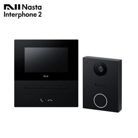 ナスタ インターホン2 KS-ND02A-BKBK スマホ対応 24時間防犯カメラ 自動応答 ブラック