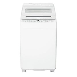 シャープ 全自動洗濯機 ES-SW10K-W 10kg 縦型 穴なし槽 自動投入 スマホ対応 ホワイト
