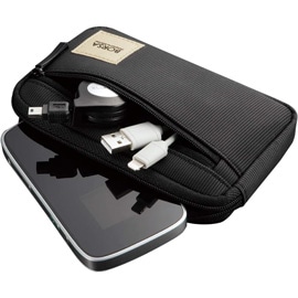 ELECOM エレコム ガジェットポーチ BMA-GP01BK スリム収納ポーチ BORSA バッグインバッグ ブラック