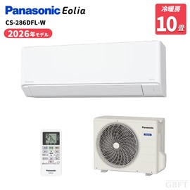 パナソニック エアコン エオリア Fシリーズ 10畳 2.8kW 100V CS-286DFL-W 冷暖房 クリスタルホワイト