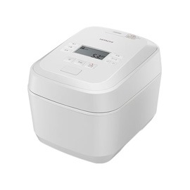 Hitachi 日立 RZ-V100KM-W ふっくら御膳 圧力&スチームIH炊飯器 5.5合炊き フロストホワイト