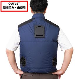 【開梱済未使用品】THANKO サンコー 冷蔵服 2026年モデル ベスト TKCV26SNV3L ネイビー 3L ペルチェ冷却 ファン付き 作業服