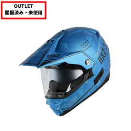 【開梱済み未使用品】ウインズジャパン WINS JAPAN X-ROAD II COMBAT M40.サマルカンドブルー サイズ：XL バイクヘルメット