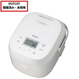 【開梱済み未使用品】TOSHIBA 東芝 IH炊飯器 5.5 合 RC-10BHW(W) 備長炭ダイヤモンド釜搭載