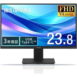 アイリスオーヤマ LUCA 液晶モニター DC-CF235S-B 23.8型 Full HD USB ブラック
