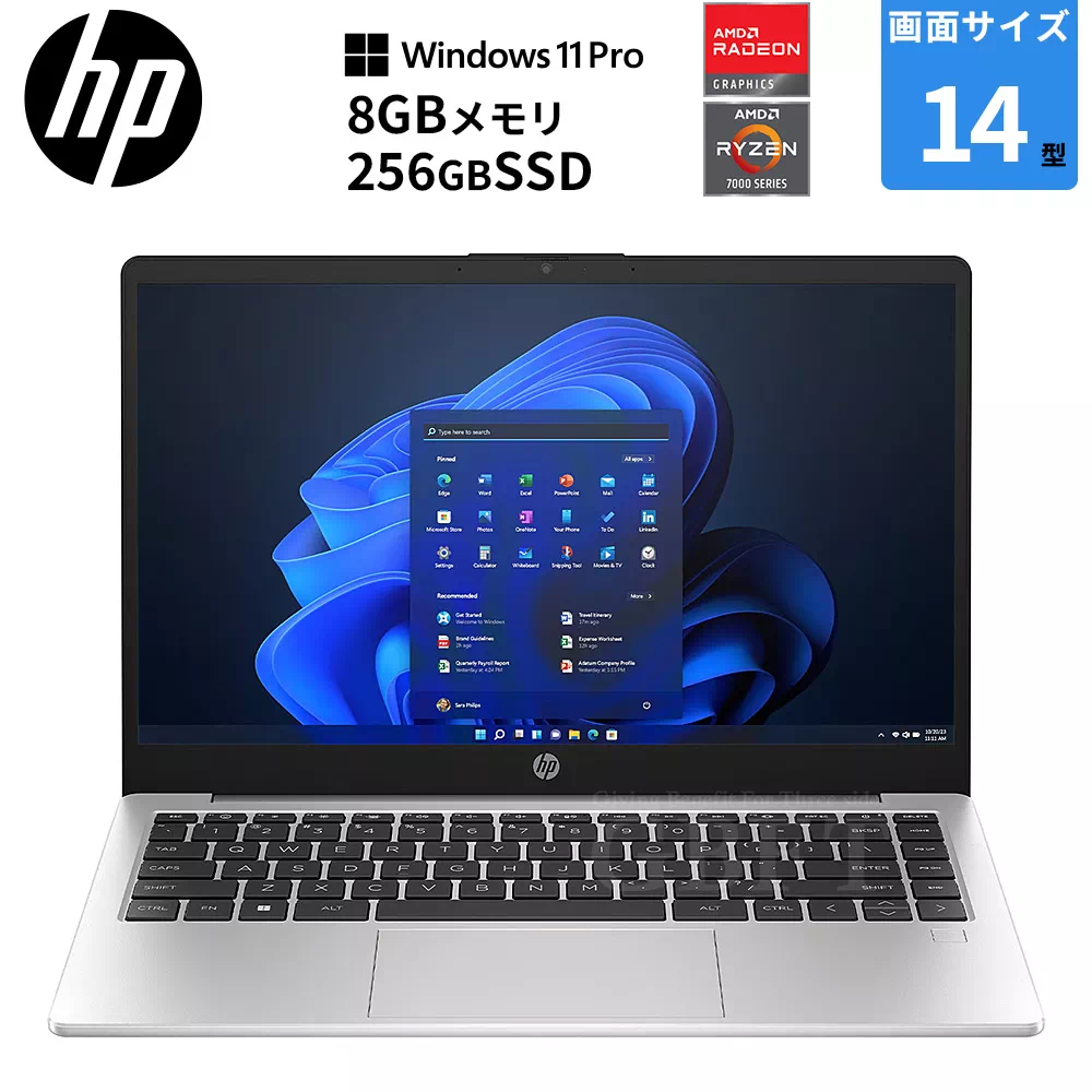 HP 245 G10 ノートパソコン 14型 フルHD Ryzen 3 7330U 8GB 256GB SSD