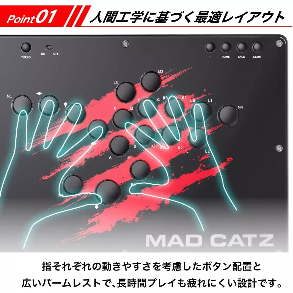 Brook Wingman FGC2 PS5コンバーター & レバーレス アケコン アーケードコントローラー N.E.K.O. セット | 2