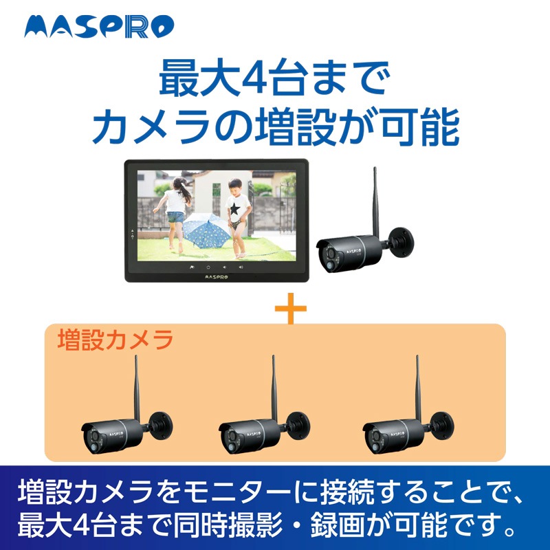 マスプロ電工 MASPRO DENKOH モニター＆ワイヤレスHDカメラセット 10.1インチ フルハイビジョン EP2WCFL | 9