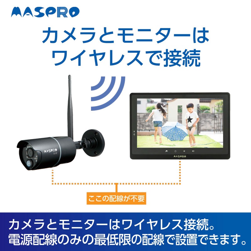 マスプロ電工 MASPRO DENKOH モニター＆ワイヤレスHDカメラセット 10.1インチ フルハイビジョン EP2WCFL | 7