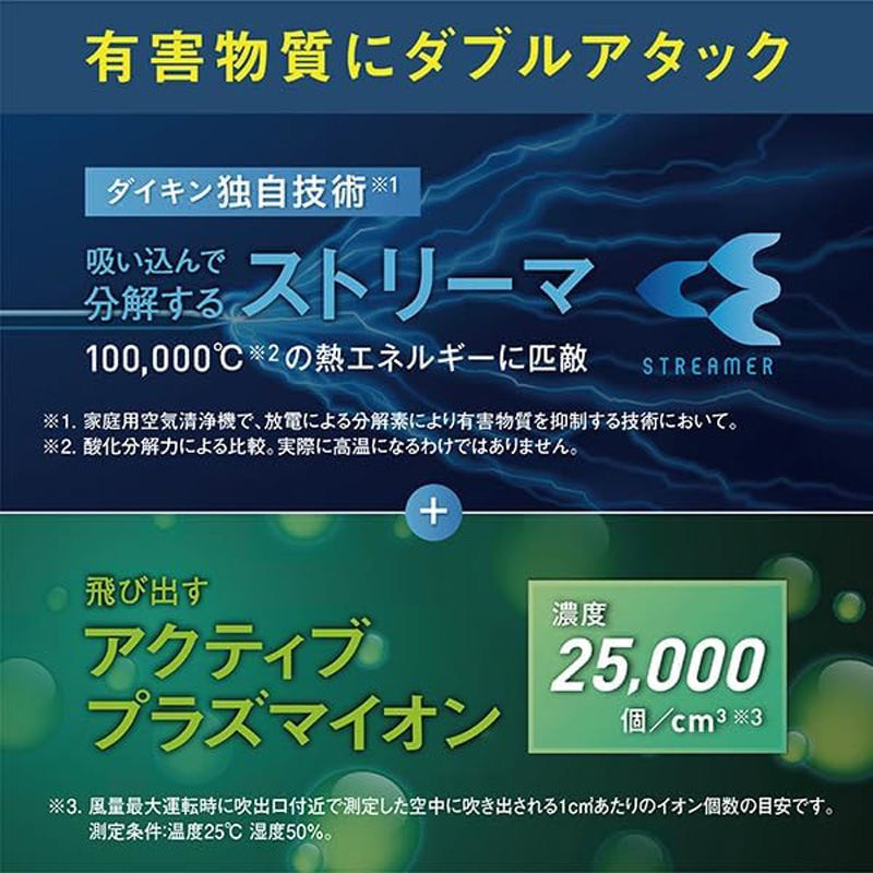 ダイキン DAIKIN 加湿ストリーマ 空気清浄機 ブラウン 41畳 MCK905A-T