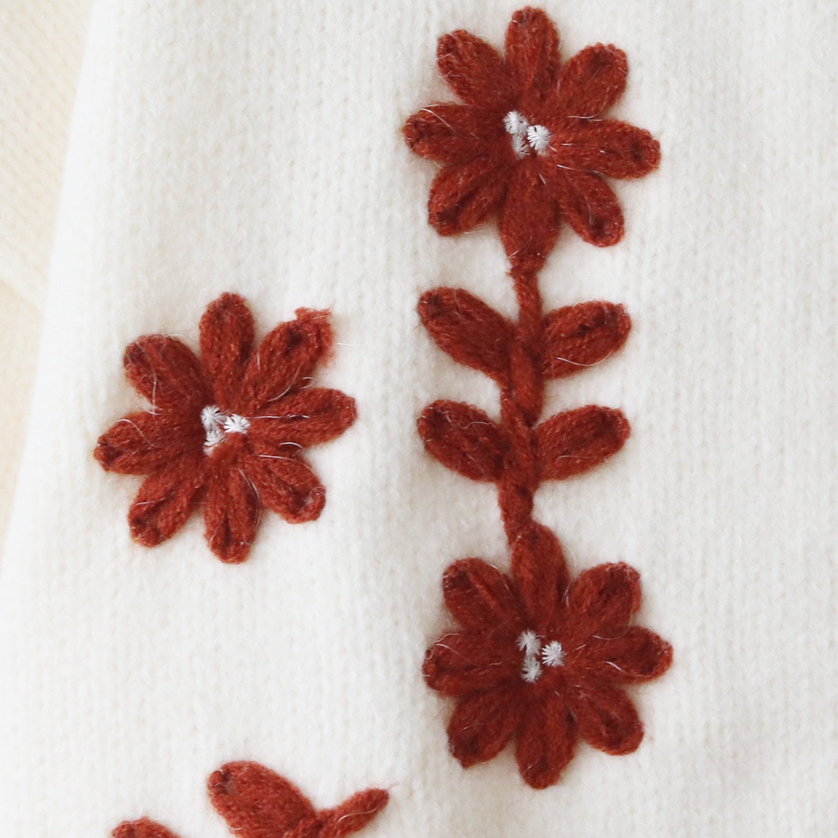 フラワー刺繍ニットカーディガン[14942118]オンライン限定｜新着