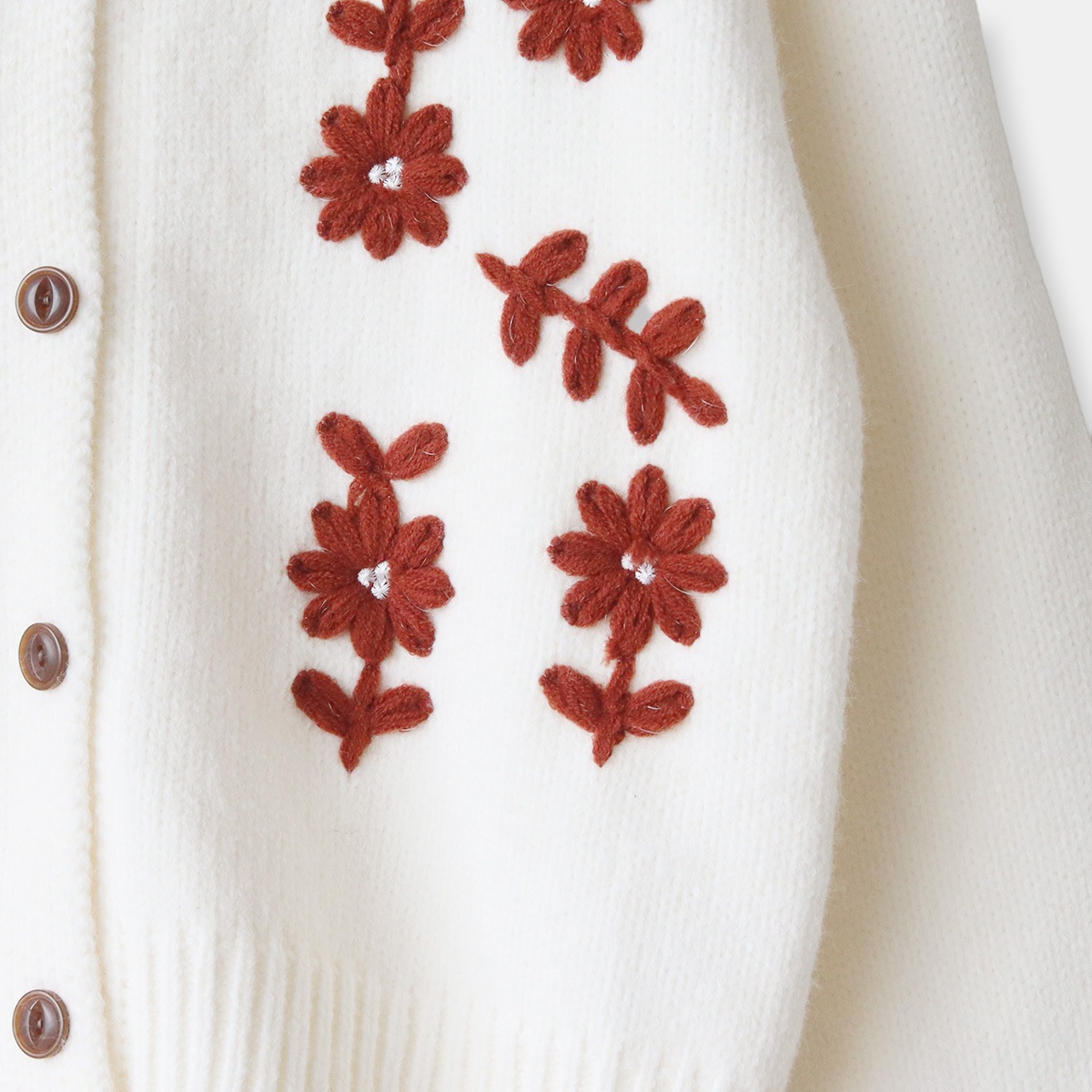 フラワー刺繍ニットカーディガン[14942118]オンライン限定｜新着