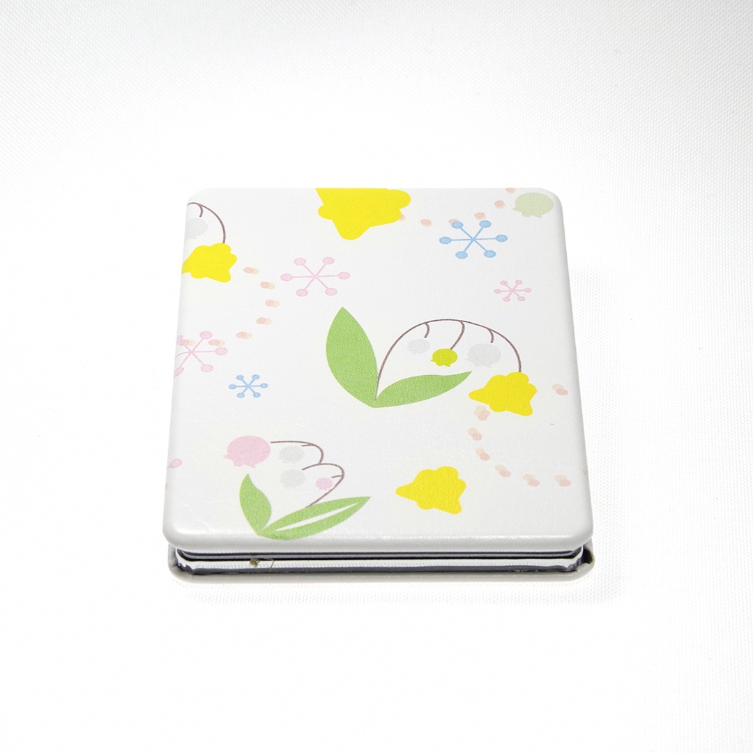 ハナサカ軍手ィプロジェクト すずらんデザインコンパクトミラー