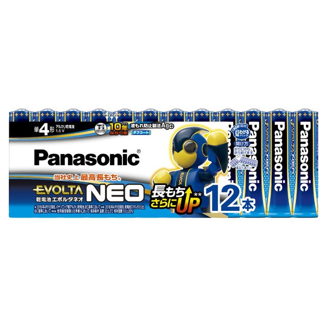 �ѥʥ��˥å��ڥ��ܥ륿ñ4����LR03NJ/12SW��Ĺ�������륫�괥����EVOLTA NEO 12��