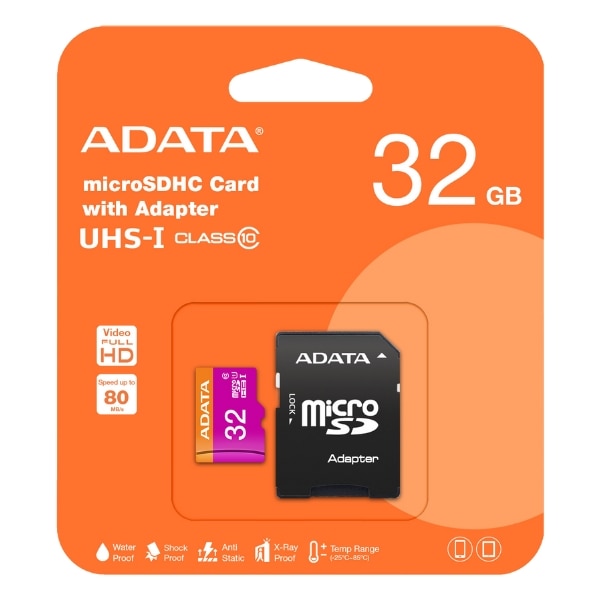 A-DATA永久保証32GB【microSDHCカードAUSDH32GUICL10-RA1】Class10