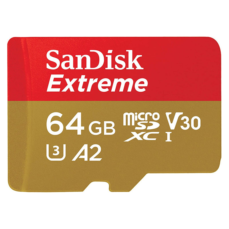 microSD 64GB ǥ SDSQXAH-064G-GN6MN UHS-I U3 A2 V30 SanDisk Extreme microSD microSDXC ޥSD