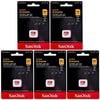 「5枚セット」 microSDカード 64GB サンディスク SDSQXAH-064G-GN6MN UHS-I U3 A2 V30 SanDisk Extreme マイクロSD