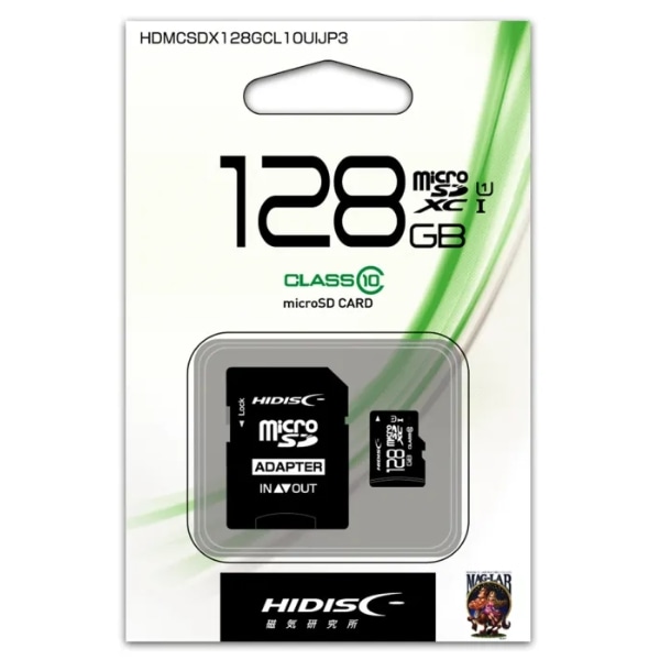 microSDカード 128GB ケース付 HDMCSDX128GCL10UIJP3 microSDXC マイクロSD microSD