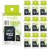 ��10�祻�åȡ� microSD������ 8GB �ʰ��� L-B8MSD10 LAZOS microSDHC �ޥ�����SD