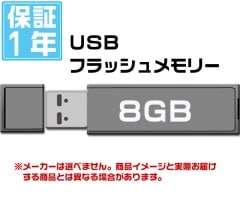 ��ή�᡼�����ʡ�USB�ե�å������ 8GB�ۣ�ǯ�ݾ�