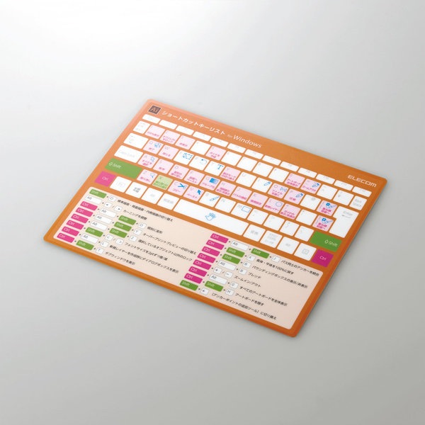 Photoshop用・Illustrator用ショートカット【爆速効率化マウスパッド for Windows 2枚セット】エレコム・ELECOM