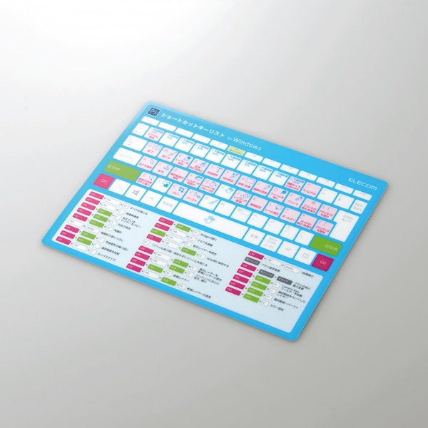 Photoshop用・Illustrator用ショートカット【爆速効率化マウスパッド for Windows 2枚セット】エレコム・ELECOM